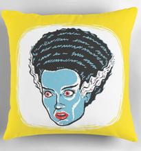 Load image into Gallery viewer, BRIDE OF FRANKENSTEIN • Throw Pillow