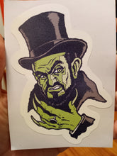 Load image into Gallery viewer, COFFIN JOE - New Large Vinyl STICKER • GLOW IN THE DARK • BRAZILIAN HORROR ICON!