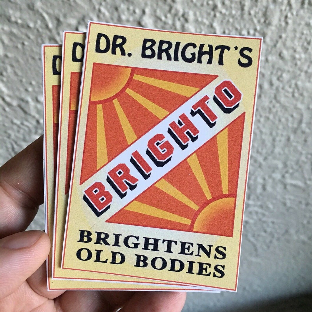 BRIGHTO • MAGNET • THE THREE STOOGES!Prop reproduction ... MAKES OLD BODIES NEW!