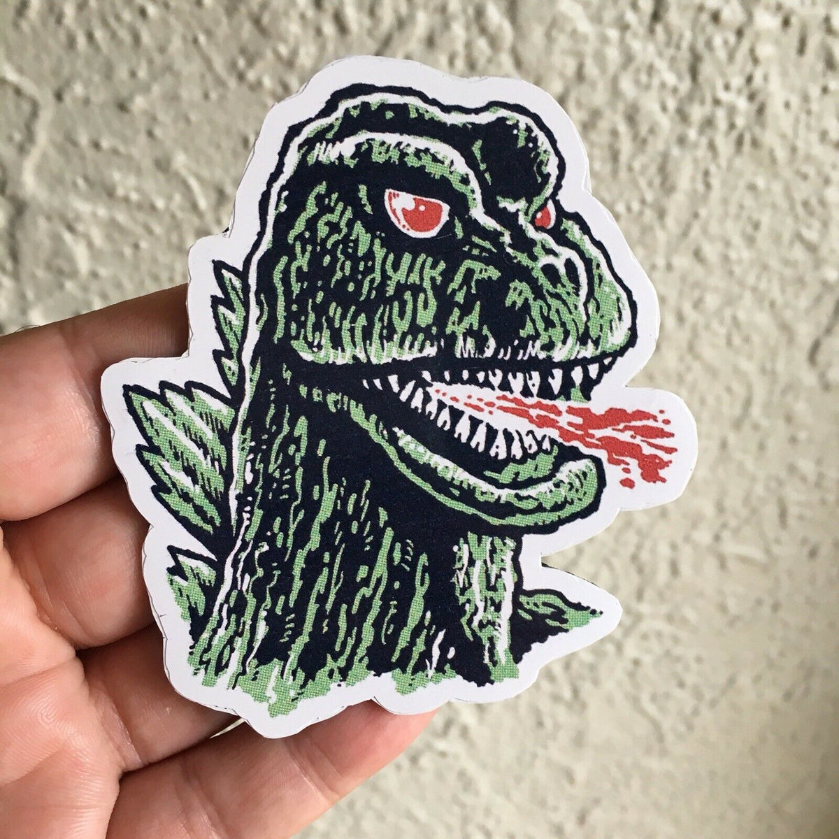 GODZILLA • LARGE STICKER • Retro MANI-YACK MONSTER!!! – Mani-Yack Monsters