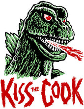 Load image into Gallery viewer, KISS the COOK - GODZILLA • Mani-Yack Iron-On Transfer • Retro Monster Design!!!