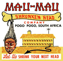 Load image into Gallery viewer, SHRUNKEN HEAD • Iron-On Transfer • Retro MANI-YACK Design!!! SUMMER VACATION