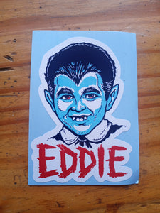 EDDIE MUNSTER • Small Sticker • Retro MANI-YACK Design!!! The Munsters