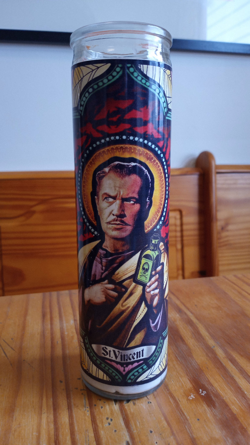 VINCENT PRICE • Novena Prayer Candle • Retro MANI-YACK MONSTER!