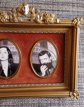 Load image into Gallery viewer, Framed CAMEO PRINT • MORTICIA AND GOMEZ • ADDAMS FAMILY
