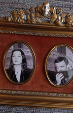 Load image into Gallery viewer, Framed CAMEO PRINT • MORTICIA AND GOMEZ • ADDAMS FAMILY
