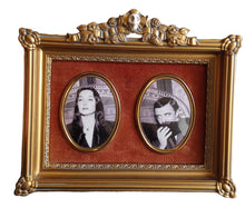 Load image into Gallery viewer, Framed CAMEO PRINT • MORTICIA AND GOMEZ • ADDAMS FAMILY
