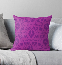 Load image into Gallery viewer, Purple Halloween Bat Pattern • Throw Pillow
