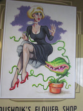 Load image into Gallery viewer, Little Shop of Horrors • MUSHNIK&#39;S FLOWER SHOP • ORIGINAL PAINTING
