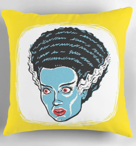 BRIDE OF FRANKENSTEIN • Throw Pillow