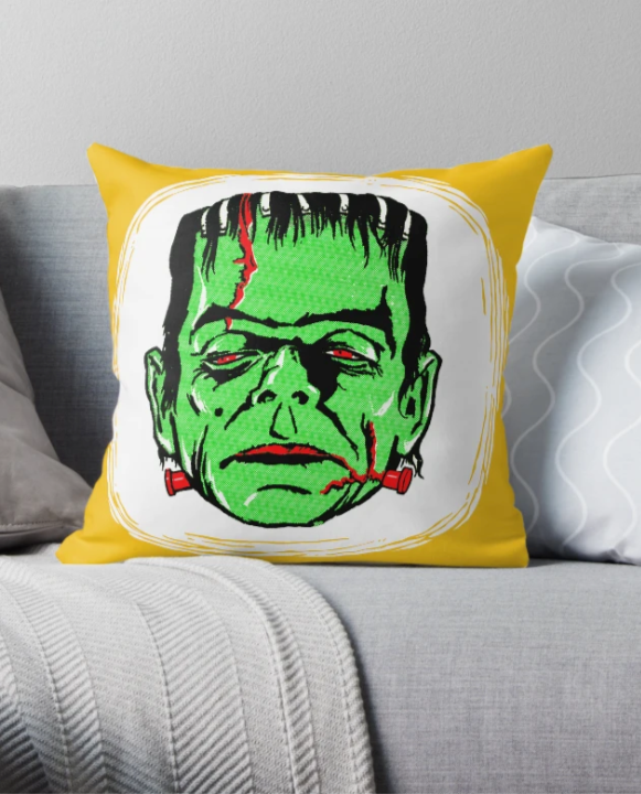 FRANKENSTEIN • Throw Pillow