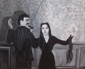 "Gomez and Morticia"  8.5 by 11 inch matte print