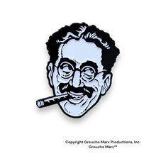 Load image into Gallery viewer, The Marx Brothers - Groucho Marx Head • ENAMEL PIN • Retro MANI-YACK MONSTER! • GLOWS!!
