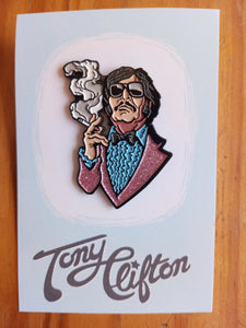 TONY CLIFTON • Custom Enamel Pin • ANDY KAUFMAN LIVES!!!