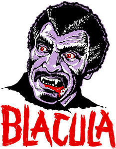 BLACULA • IRON-ON TRANSFER • Retro MANI-YACK MONSTER!!! • CULT CLASSIC MOVIE!!!