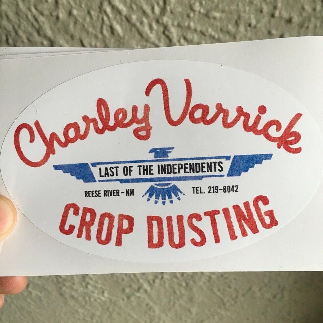 CHARLEY VARRICK • Vinyl Sticker • Retro DON SIEGEL Design!!!