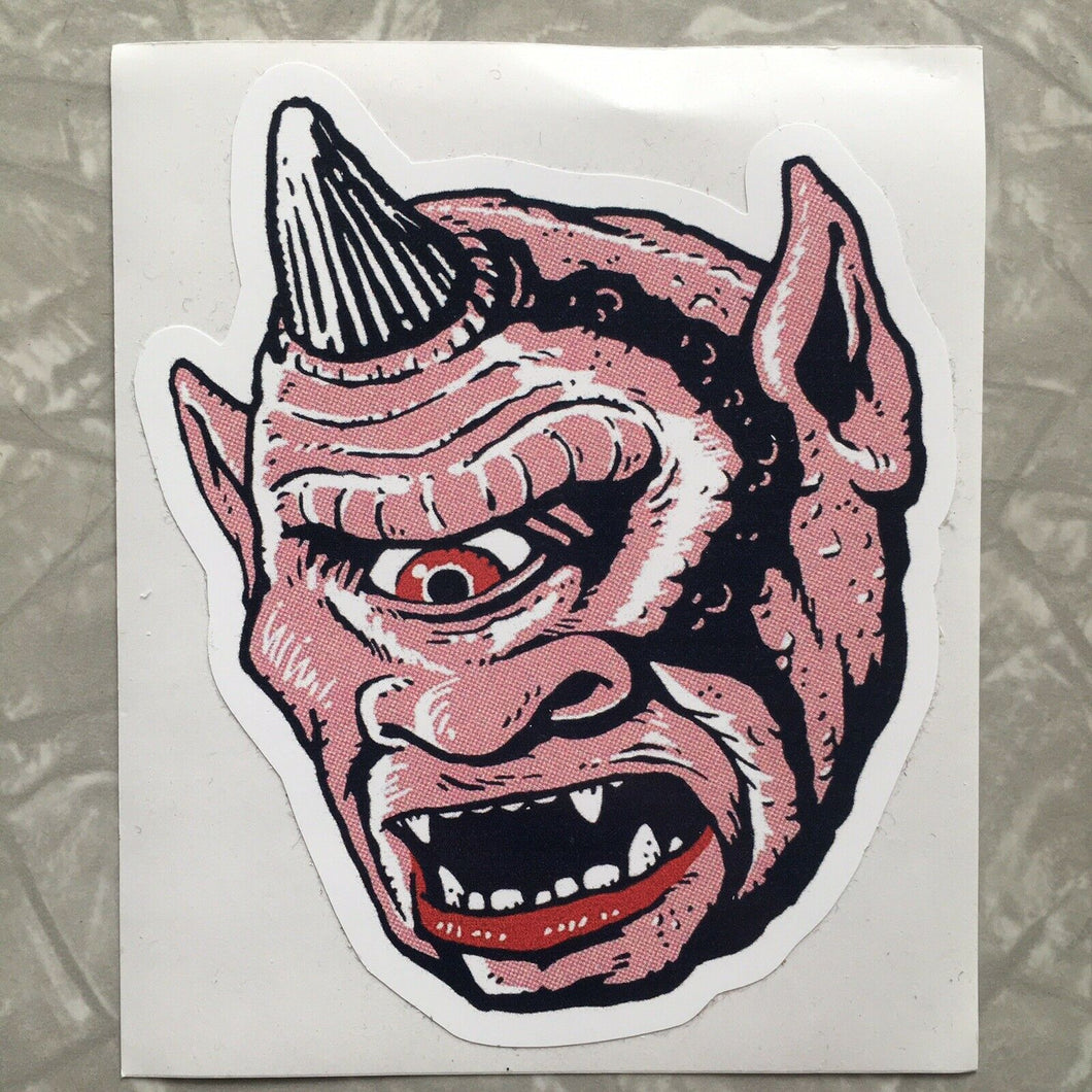 CYCLOPS • LARGE Vinyl Sticker • Retro Monster Design!!! MANI-YACK
