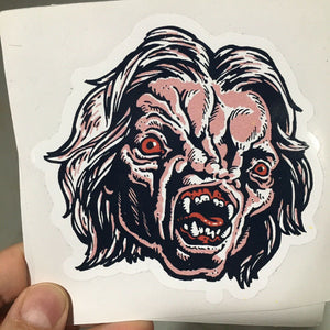 THE FUNHOUSE FREAK • Mani-Yack STICKER • CULT FILM - TOBE HOOPER