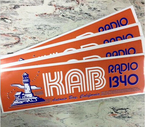 KAB RADIO 1340 - THE FOG • Retro BUMPER STICKER • John Carpenter