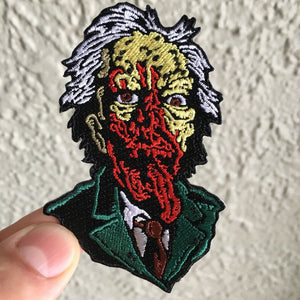 DAY OF THE DEAD - DR. TONGUE ZOMBIE • Embroidered PATCH • MANI-YACK! ROMERO!